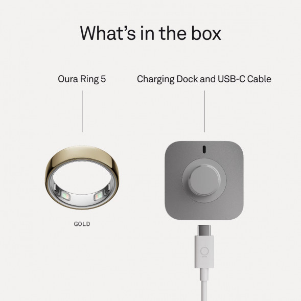 Умное кольцо Oura Ring 5 (размер 8), золотой/Gold в Казани