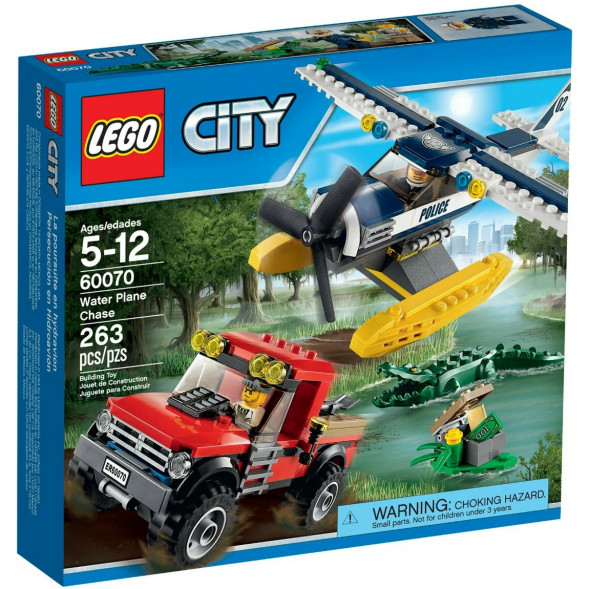Конструктор LEGO City 60070 Погоня на полицейском гидроплане в Казани