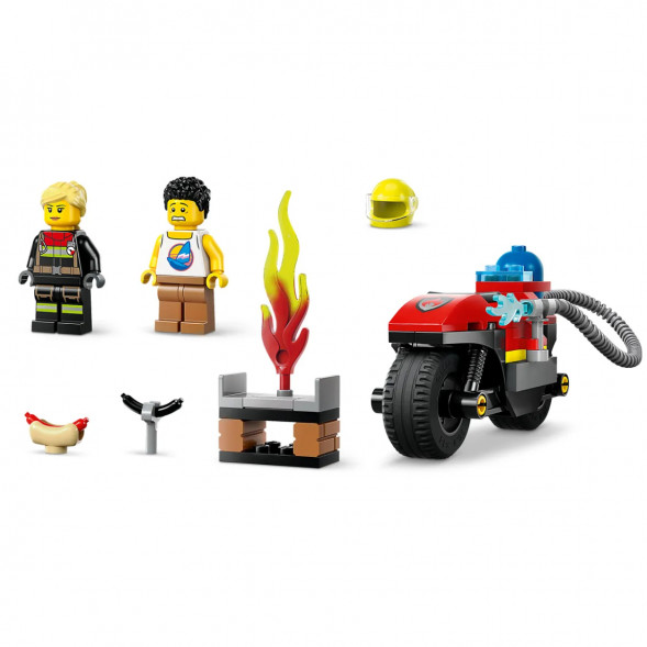 Конструктор LEGO City 60410 Пожарно-спасательный мотоцикл в Казани