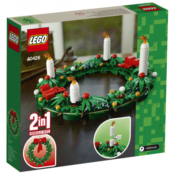 Конструктор LEGO 40426 Сувенирный набор «Рождественский венок» 2 в 1 в Казани