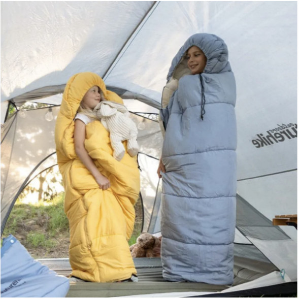 Спальный мешок Naturehike C180 (190x75см), голубой в Казани