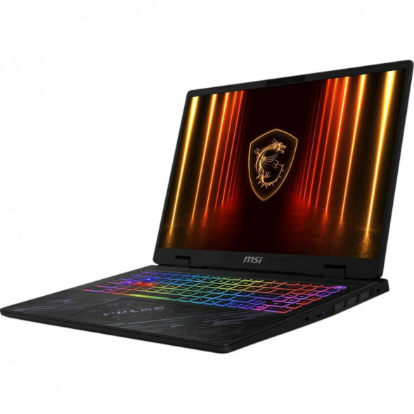 Ноутбук игровой MSI Pulse A16 AI+ C3HWGKG-030XRU (16&amp;quot;, IPS, AMD Ryzen AI 7 350 2ГГц, 8 ядер, 32ГБ DDR5, 1ТБ SSD, NVIDIA GeForce RTX 5070, TGP 115Вт, FreeDOS) черный в Казани