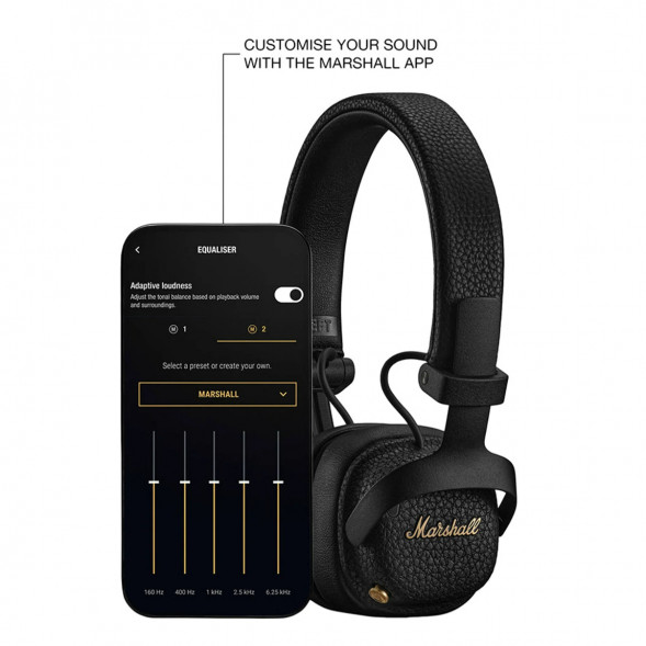Беспроводные наушники Marshall Milton ANC, Black в Казани