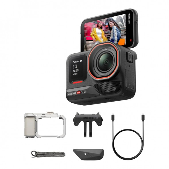 Экшн-камера Insta360 Ace Pro 2 Single Battery Xplorer Bundle, Silver в Казани
