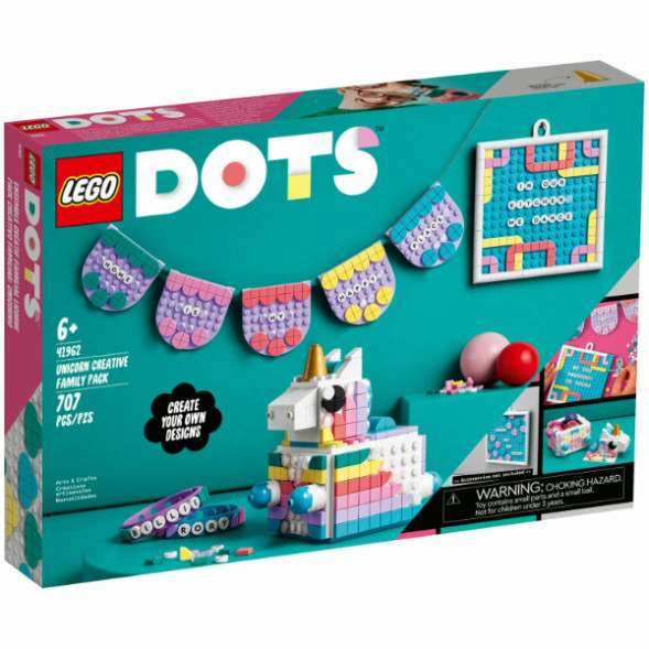 Конструктор LEGO DOTS 41962 Творческий семейный набор «Единорог» в Казани