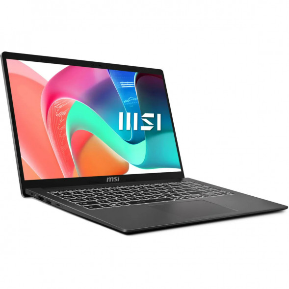 Ноутбук MSI Modern 15 F1MXG-1280RU (15.6&amp;quot;, IPS, Intel Core 7 150U, 10 ядер, 16 ГБ DDR5, SSD 512 ГБ, Intel Iris Xe Graphics, Windows 11), чёрный в Казани