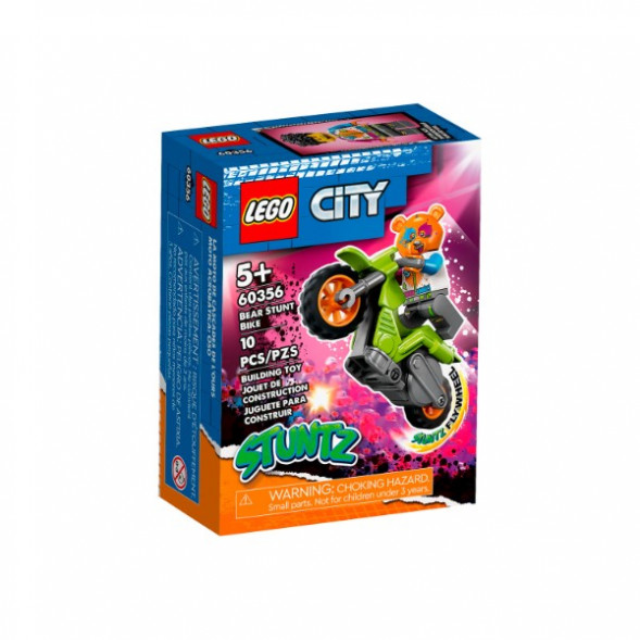 Конструктор LEGO City 60356 Трюковый мотоцикл медведя в Казани
