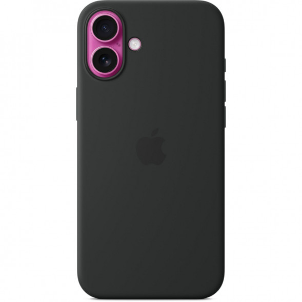 Чехол Apple для iPhone 16 Plus Silicone MagSafe, черный (MYY93ZM/A) в Казани
