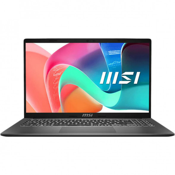 Ноутбук MSI Modern 15 F1MXG-1281RU (15.6&amp;quot;, IPS, Intel Core 5 120U, 10 ядер, 16 ГБ DDR5, SSD 512 ГБ, Intel Iris Xe Graphics, Windows 11), чёрный в Казани
