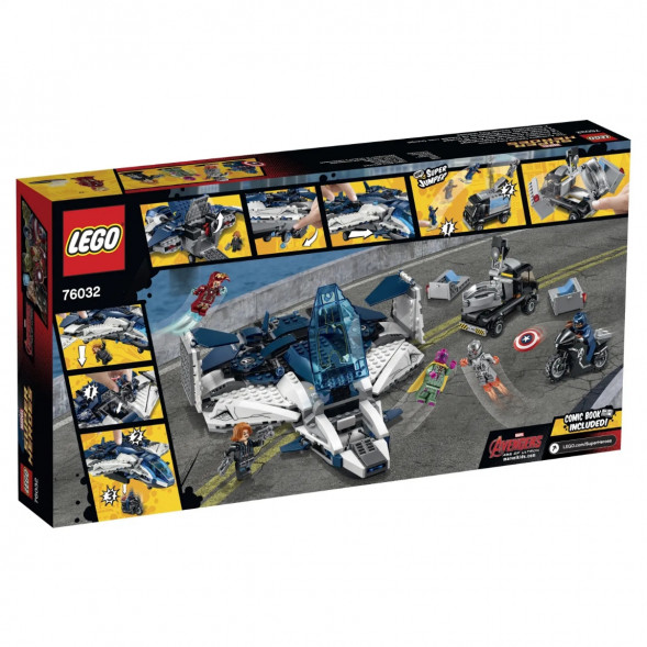Конструктор LEGO Super Heroes 76032 Погоня на Квинджете Мстителей в Казани