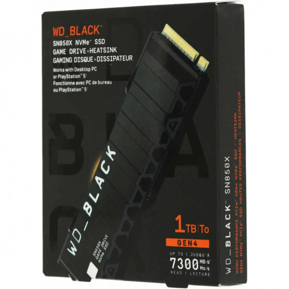 SSD накопитель Western Digital WD Black SN850X NVMe, 1TB (WDS100T2XHE) в Казани