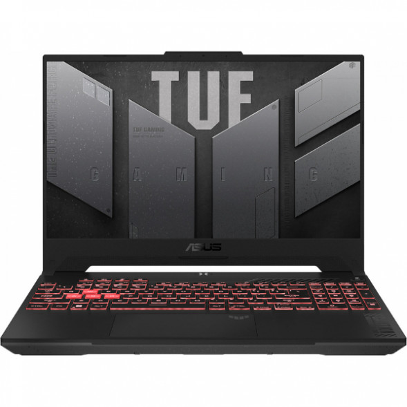 Ноутбук ASUS TUF Gaming 15 FA507NV-LP160 AMD Ryzen 5 7535HS, RAM 16 ГБ, SSD 512 ГБ, NVIDIA GeForce RTX 4060 для ноутбуков (8 Гб), Без системы, (90NR0E85-M00DT0), серый в Казани