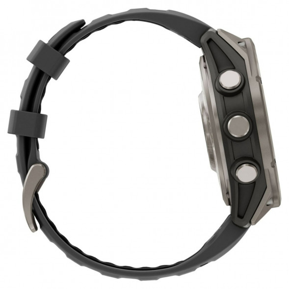 Умные часы Garmin Fenix 8 PRO, 47 мм, AMOLED, Sapphire, Titanium with Graphite/Black Silicone Band 010-03198-10 в Казани