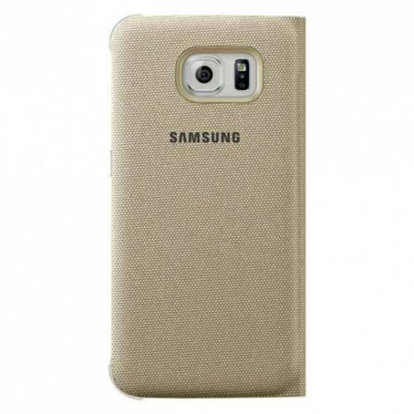 Чехол для Samsung Galaxy S6 S-View Cover (EF-CG920BFE), Gold в Казани