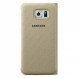 Чехол для Samsung Galaxy S6 S-View Cover (EF-CG920BFE), Gold в Казани