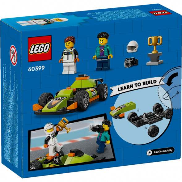 Конструктор LEGO City 60399 Зеленый Гоночный автомобиль в Казани