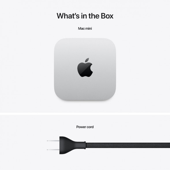 Компьютер Apple Mac mini M4 2024 (MU9E3) (10 Core GPU, 16ГБ, 512ГБ SSD, Apple, macOS), серебристый в Казани