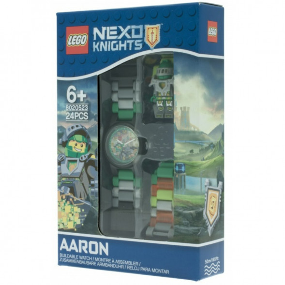 Часы LEGO Nexo Knights 8020523 Аарон с минифигуркой в Казани