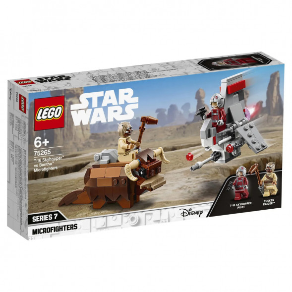 Конструктор LEGO Star Wars 75265 Микрофайтеры Скайхоппер T-16 против Банты в Казани