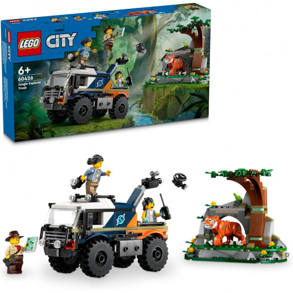 Конструктор LEGO City 60426 Внедорожный грузовик Исследователь джунглей в Казани
