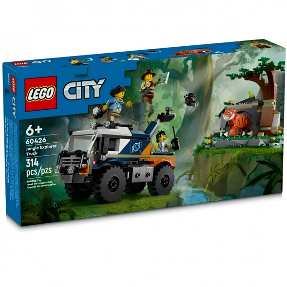 Конструктор LEGO City 60426 Внедорожный грузовик Исследователь джунглей в Казани
