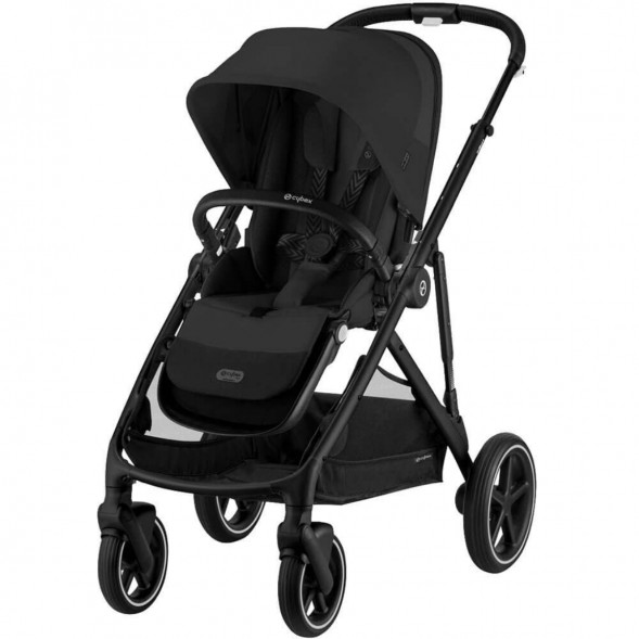 Детская коляска Cybex Gazelle S BLK Moon Black с корзиной и дождевиком в Казани
