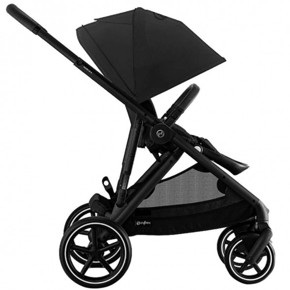 Детская коляска Cybex Gazelle S BLK Moon Black с корзиной и дождевиком в Казани