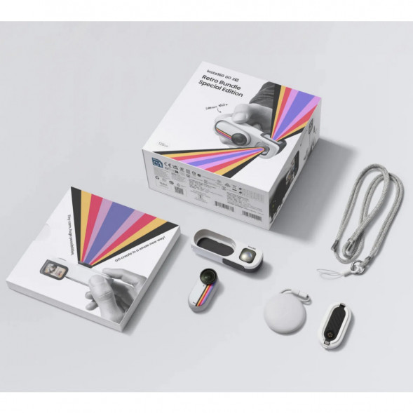 Экшн-камера Insta360 Go 3S Retro Bundle Special Edition 64ГБ, White в Казани