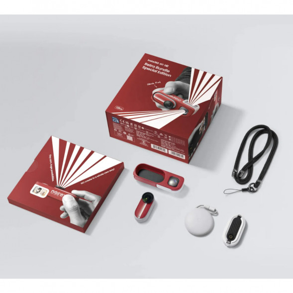 Экшн-камера Insta360 Go 3S Retro Bundle Special Edition 128ГБ, Red в Казани