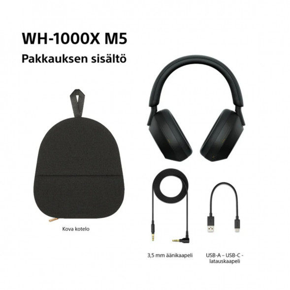Беспроводные наушники Sony WH-1000XM5, черный в Казани