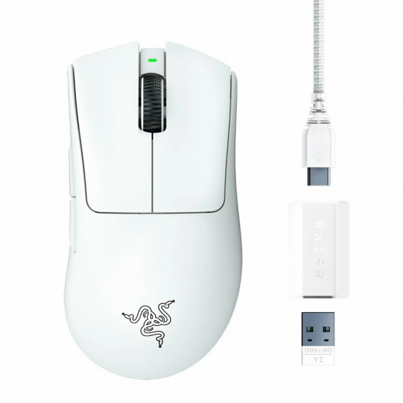 Мышь беспроводная/проводная Razer Deathadder V3 Pro [RZ01-04630200-R3G1] белый в Казани