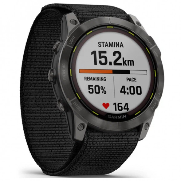 Умные часы Garmin Enduro 2 угольно-серый DLC титановый с нейлоновым ремешком UltraFit 010-02754-01 в Казани