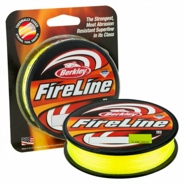 Леска Berkley FireLine 0,25mm 17,5kg 270m, Flame Green (желтый неон) в Казани