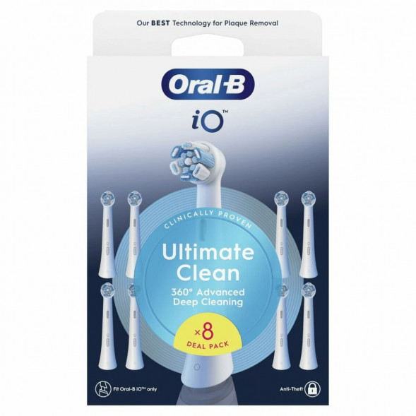 Сменные насадки Oral-B iO Series Ultimate Clean 360, 8 шт., белый в Казани