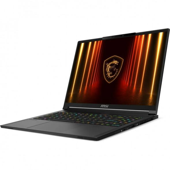 Ноутбук MSI Stealth A16 AI+ A3HWHG-239XRU (16&amp;quot;, OLED, AMD Ryzen AI 9 365 2ГГц, 10 ядер, 32ГБ LPDDR5x, 1ТБ SSD, NVIDIA GeForce RTX 5070 Ti, без ОС), черный в Казани