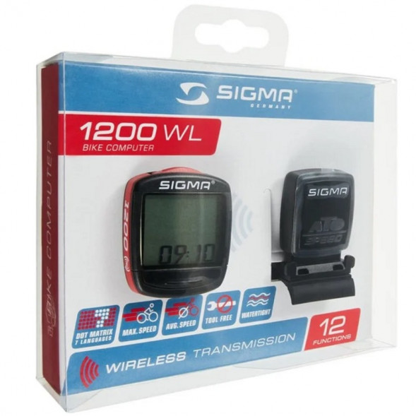 Велокомпьютер беспроводной 12 функций Sigma BC 1200 WL в Казани