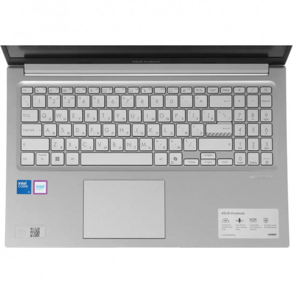 Ноутбук ASUS Vivobook 15 X1504MA-BQ224 (15.6&amp;quot;, IPS, Intel Core 5 320 1.5ГГц, 6 ядер, 8ГБ DDR5, 512ГБ SSD, Intel Graphics, без ОС), серебристый в Казани