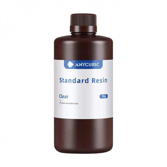 Фотополимерная смола Anycubic Standard Resin для 3D принтера Прозрачная (Clear), 1 кг в Казани