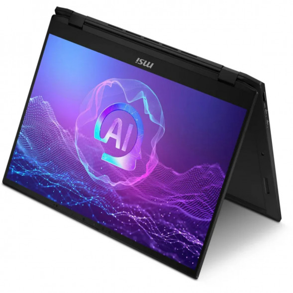 Ноутбук трансформер MSI Summit 16 AI Evo A2HMTG-057RU (16&amp;quot;, IPS, Intel Core Ultra 7 255H 2ГГц, 16 ядер, 16ГБ LPDDR5, 1ТБ SSD, Intel Arc 140T, Windows 11 Home), черный в Казани