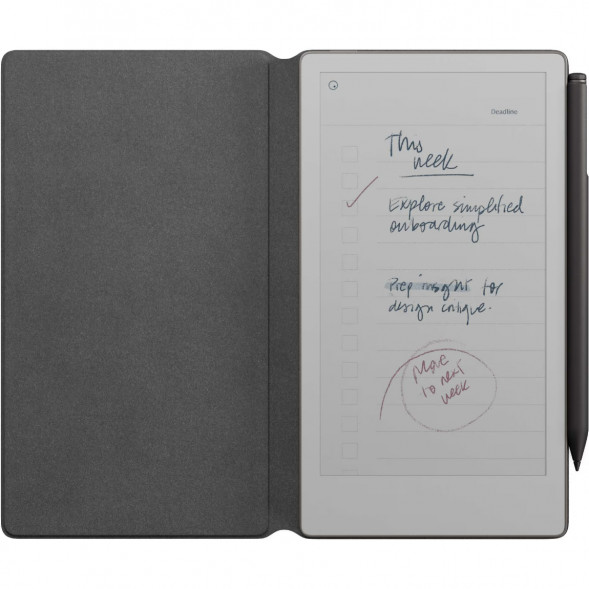 Графический планшет reMarkable Paper Pro Move + Стилус MarkerPlus + Чехол BookFolio Premium Leather, Black в Казани