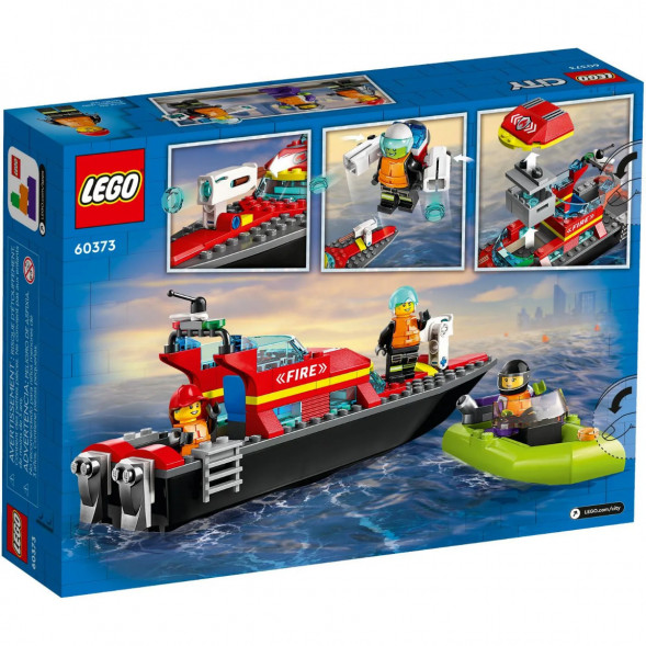 Конструктор LEGO City 60373 &amp;quot;Пожарно-спасательная лодка&amp;quot;, 144 деталей в Казани
