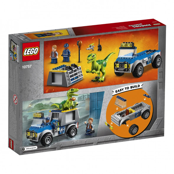 Конструктор LEGO Juniors 10757 Грузовик спасателей для перевозки раптора в Казани